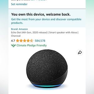 4th Generation Echo Dot